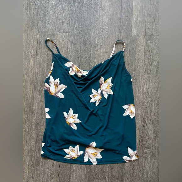 Elegant Floral Cowl Neck Camisole - Picture 1 of 5